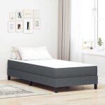 Vidaxl - matelas de lit avec matelas gris 80 x 200 cm tissu