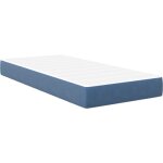 Matelas de lit avec matelas bleu 80 x 200 cm tissu vidaxl