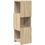 Vidaxl meuble d'angle ch�ne sonoma 25, 5x25x80cm bois d'ing�nierie