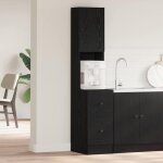 Vidaxl - meuble de cuisine avec tiroir ch�ne noir bois d'ing�nierie