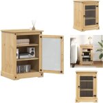 Vidaxl - meuble hifi corona 60x50x82 cm bois de pin massif - meubles tv - meuble hifi - meuble multimedia ...
