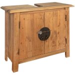Vidaxl - meuble - lavabo de salle de bains pin massif 70x32x63 cm