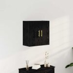 Vidaxl - meuble mural ch�ne noir 60 x 31 x 70 cm bois d'ing�nierie