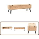 Vidaxl - meuble tv 110x33x35 cm bois de sapin massif - meubles tv - meuble tv - meuble retro - meuble ... Vidaxl - meuble tv 110x33x35 cm bois de sapin massif - meubles tv - meuble tv - meuble retro - meuble ...