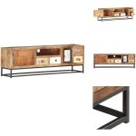 Vidaxl - meuble tv 120 x 30 x 40 cm bois de récupération massif - table basse industrielle - meuble tv ... Vidaxl - meuble tv 120 x 30 x 40 cm bois de récupération massif - table basse industrielle - meuble tv ...