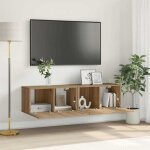 Vidaxl - meuble tv 2 pcs marron 60 x 30 x 30 cm bois d'ing�nierie