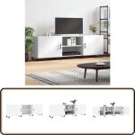 Vidaxl - meuble tv blanc 150x30x50 cm bois d'ingénierie - meubles tv - meuble tv - armoire multimedia ... Vidaxl - meuble tv blanc 150x30x50 cm bois d'ingénierie - meubles tv - meuble tv - armoire multimedia ...