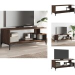Vidaxl - meuble tv bois d'ingénierie et acier enduit de poudre - meubles tv - meuble tv industriel - ... Vidaxl - meuble tv bois d'ingénierie et acier enduit de poudre - meubles tv - meuble tv industriel - ...