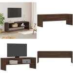 Vidaxl - meuble tv chne marron 120x40x40 cm bois d'ingnierie - meubles tv - meuble tv - support tv ...
