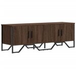 Vidaxl - meuble tv ch�ne marron 122x34x41 cm bois d'ing�nierie