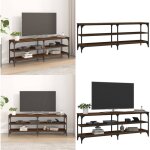 Vidaxl - meuble tv chêne marron 140x30x50 cm bois d'ingénierie - meubles tv - meuble tv industriel - ... Vidaxl - meuble tv chêne marron 140x30x50 cm bois d'ingénierie - meubles tv - meuble tv industriel - ...
