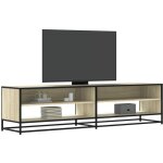 Vidaxl - meuble tv ch�ne sonoma 180, 5x40x46 cm bois d'ing�nierie