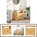 Vidaxl - meuble tv gamme corona pin mexicain 80x43x78 cm - meuble tv - meuble tv corona - meuble hi fi ...