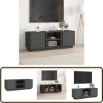 Vidaxl - meuble tv gris 110x35x40, 5 cm bois de pin massif - meubles tv - meuble tv - support tv - unité ... Vidaxl - meuble tv gris 110x35x40, 5 cm bois de pin massif - meubles tv - meuble tv - support tv - unité ...