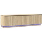 Vidaxl - meuble tv avec led ch�ne sonoma 180 x 38 x 49 cm