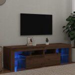 Vidaxl - meuble tv avec lumi�res led ch�ne artisanal bois d'ing�nierie