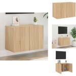 Vidaxl - meuble tv mural chne sonoma 60x30x41 cm - meubles tv murale - meuble tv moderne - meuble tv ...