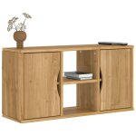 Vidaxl - meuble tv odda 79x24x40 cm bois massif pin