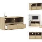 Vidaxl - meuble tv sauda chêne 99x43x55 cm bois de pin massif - meuble tv - meuble televison - buffet ... Vidaxl - meuble tv sauda chêne 99x43x55 cm bois de pin massif - meuble tv - meuble televison - buffet ...