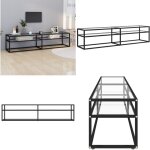 Vidaxl - meuble tv transparent 180x40x40, 5 cm verre trempé - meuble tv - meuble téléviseur - meuble ... Vidaxl - meuble tv transparent 180x40x40, 5 cm verre trempé - meuble tv - meuble téléviseur - meuble ...
