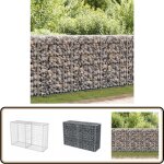 Vidaxl - panier de gabion acier galvanisé 150x50x100 cm - panneau de cloture - clôture métallique - clôture ... Vidaxl - panier de gabion acier galvanisé 150x50x100 cm - panneau de cloture - clôture métallique - clôture ...