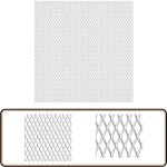 Panneau de grillage de jardin acier inox 100x85 cm 20x10x2 mm - panneaux de clture - clture mtal - ...