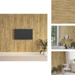 Vidaxl - panneaux muraux aspect bois marron pvc 2, 06 m - panneau mural - revtement mural - dcorations ...
