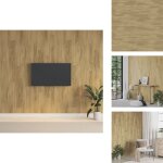 Vidaxl - panneaux muraux aspect bois marron pvc 2, 06 m - panneau mural - revtement mural - dcorations ...