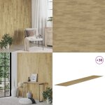 Panneaux muraux aspect bois marron pvc 4, 12 m - panneau mural - papier peint - dcoration murale - ...