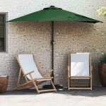 Vidaxl - parasol de jardin demi vert 294 x 150 x 224 cm tissu