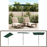 Parasol de jardin avec mât en aluminium 180x110 cm vert - parasol de jardin - parasol exterieur - parasol ... Parasol de jardin avec mât en aluminium 180x110 cm vert - parasol de jardin - parasol exterieur - parasol ...