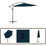 Parasol de jardin en porte -  - faux 3 m bleu - parasol de jardin - parasol rectangulaire - parasol ...