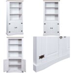 Vidaxl - placard gamme corona pin mexicain blanc 80x40x170 cm - buffet - armoire - meuble de rangement ...