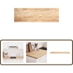 Plan de travail de cuisine bois de chne massif rectangulaire - vidaxl