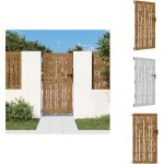 Portail de jardin 85x175 cm acier corten design de bambou - portails de jardin - portillon mtal - porte ...