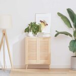 Vidaxl ? porte d'armoire � persiennes 2 pcs 61, 5x29, 5 cm ? bois de pin massif ? circulation d'air optimale ...