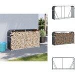 Vidaxl - porte - bches anthracite 180x45x100 cm acier galvanis - porte - bches - rangement bches ...