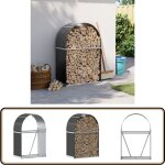 Porte - bches anthracite 80x45x120 cm acier galvanis - porte - bches - rangement bches - abri bches ...