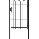 Vidaxl - porte de clôture gris 100 x 150 cm acier revêtu de poudre Vidaxl - porte de clôture gris 100 x 150 cm acier revêtu de poudre
