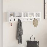 Vidaxl - porte - manteau mural blanc 100 x 16 x 26 cm bois d'ing�nierie