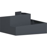 Cache - pot de jardin anthracite 80 x 80 x 50 cm vidaxl