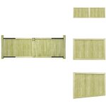 Portillons de jardin 2 pcs bois de pin imprégné 300x100 cm - portail bois - portillon jardin - clôture ... Portillons de jardin 2 pcs bois de pin imprégné 300x100 cm - portail bois - portillon jardin - clôture ...
