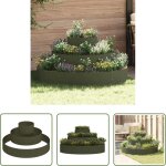 Vidaxl pot ext�rieur - cache - pot de jardin vert olive 120 x 120 x 20 cm