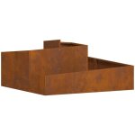 Cache - pot de jardin marron 100 x 100 x 50 cm vidaxl