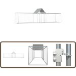 Vidaxl - poulailler 5 x 1 x 1, 5 m acier galvanis - poulailler - coop - cage  poulet - abri pour oiseaux ...