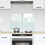 Vidaxl cr�dence de cuisine blanc 70 x 50 cm verre tremp�
