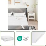 The living store - vidaxl protge - matelas blanc 140x190 cm impermable