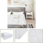 The living store - vidaxl protège - matelas blanc 160x200 cm The living store - vidaxl protège - matelas blanc 160x200 cm