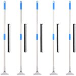 Raclettes � plancher 5 pcs 45, 5x119, 5 cm acier et caoutchouc vidaxl