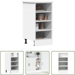 Vidaxl rangement cuisine - meuble bas  riga  blanc 40 x 44, 5 x 81, 5 cm bois d'ing�nierie